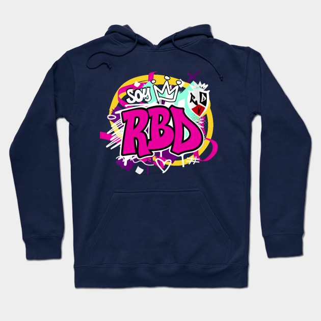 RBD Rebelde Tour 2023 Pink funny Hoodie by craftydoartist